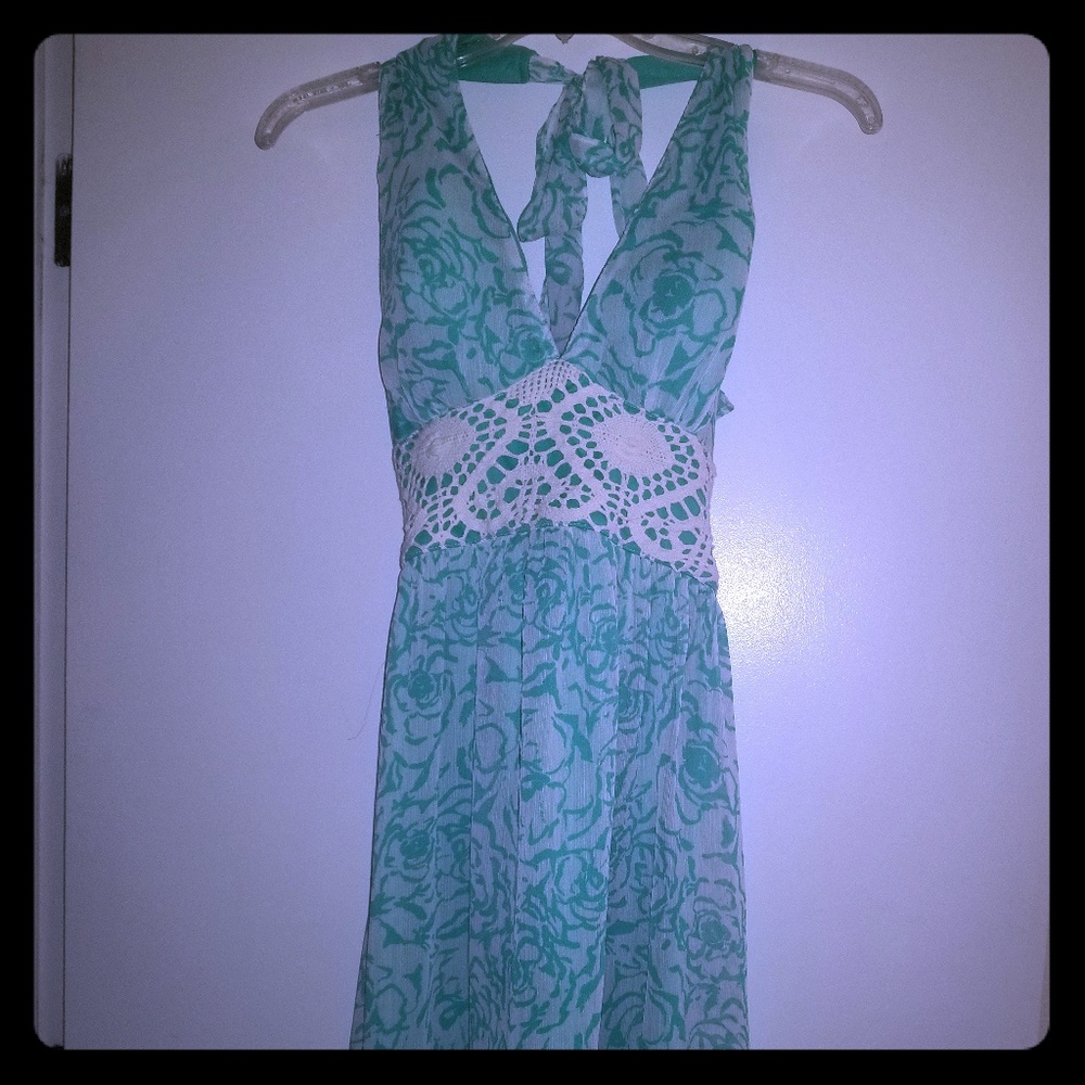 Hi/Lo halter sun dress
